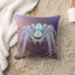 Almofada Aranha Fractal de Arte Huntsman 3D,