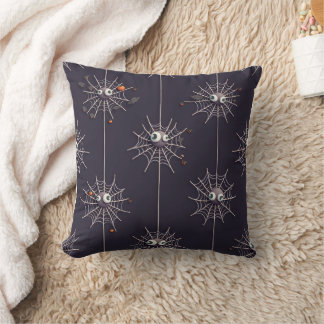 Almofada Aranha Spooky Halloween e Travesseiro Cobweb Cushi