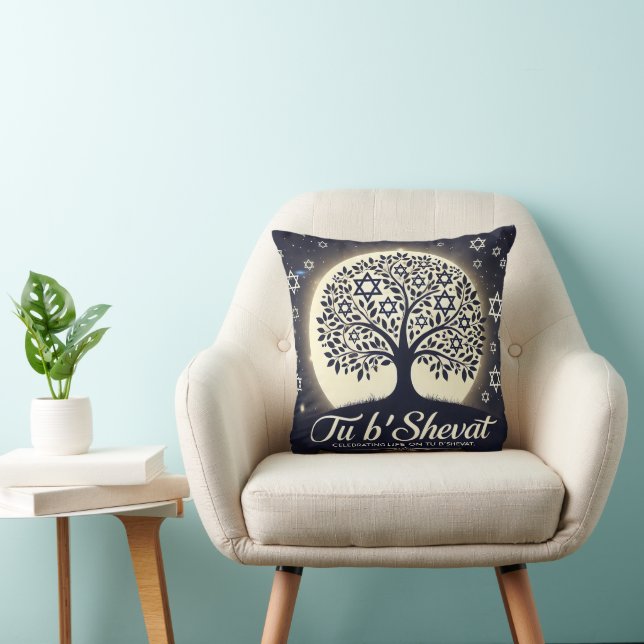 Almofada Arbre de Vie de Tu B'Shevat - Un Symbole Éternel (Cadeira)