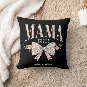 Almofada Arco Coquette Mama Est 2025 Feliz Dia de as mães