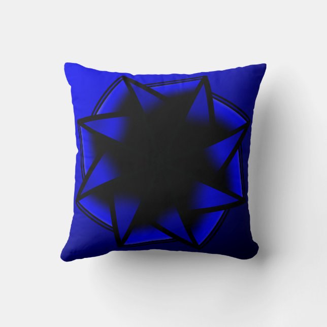 Almofada Arco de Estrela Gradiente Azul Bluesy (Verso)
