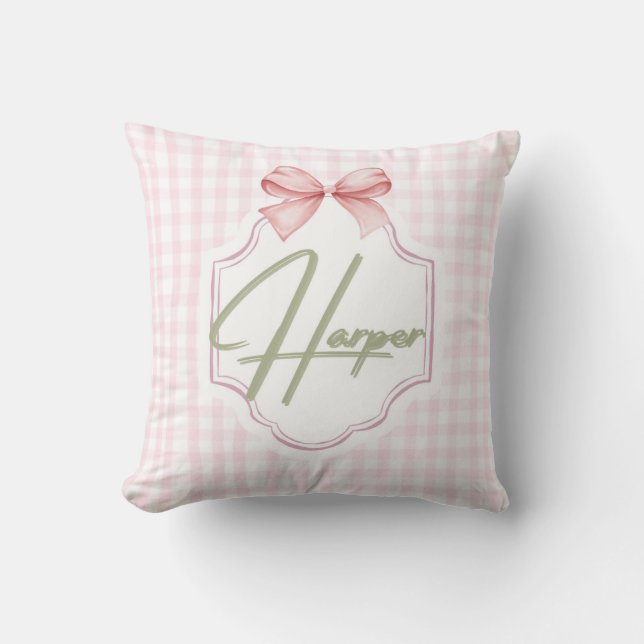 Almofada Arco de Harper Baby Girl Personalizado (Frente)