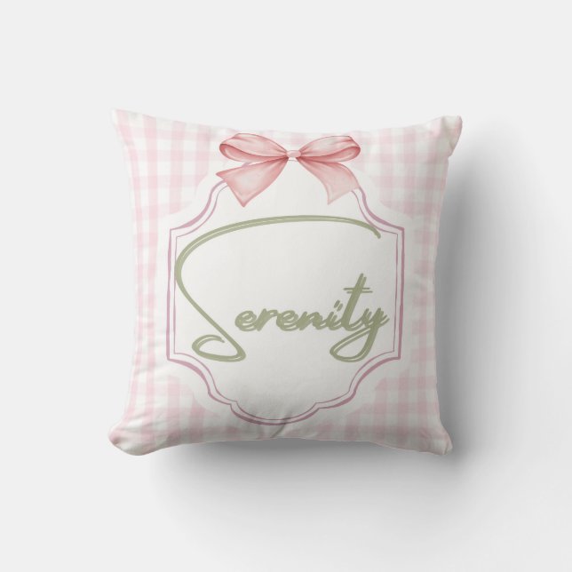 Almofada Arco de infantaria Serenity Baby Girl Personalizad (Frente)