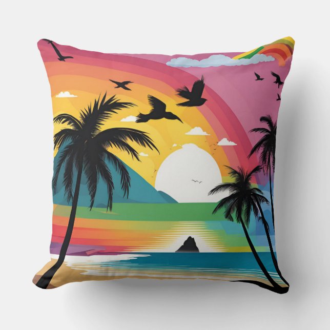 Almofada Arco-íris Grande (Frente)