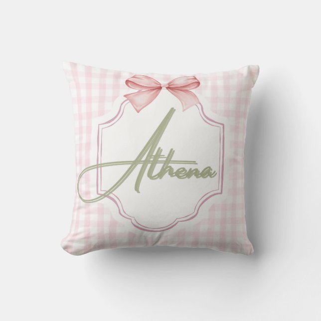 Almofada Arco Personalizado de Enfermeira Athena Baby Girl  (Frente)