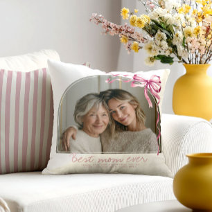Almofada Arco Rosa Dia das Mães Personalizado Melhor Mãe de