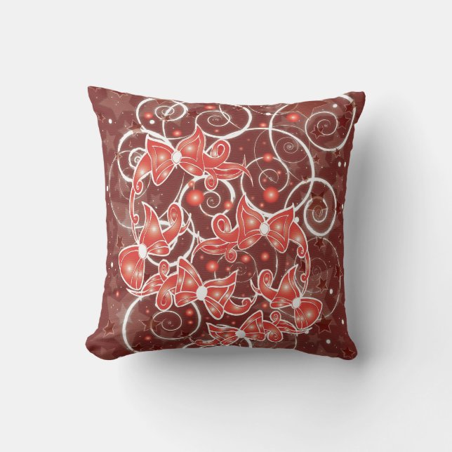 Almofada Arcos e estrelas de Natal elegantes e bonitos (Frente)