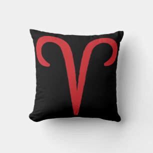 Almofada ÁRIES Astrologia Zodíaco Vermelho Março Abril Aniv