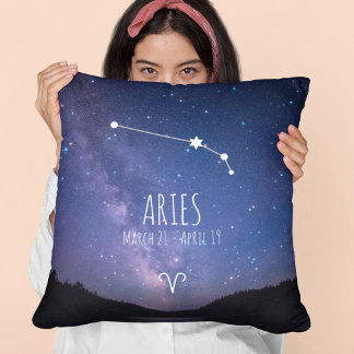 Almofada Aries | Constelação Zodiac Personalizada