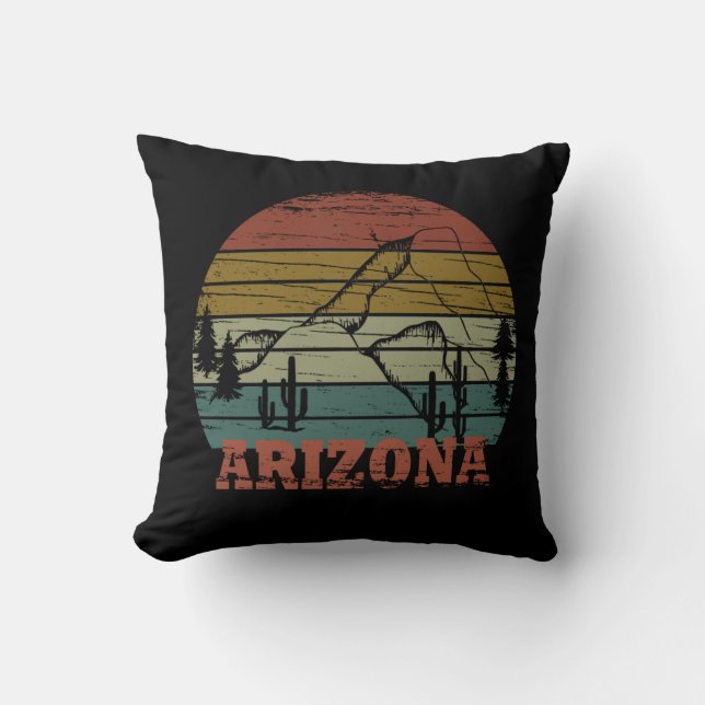Almofada Arizona Sedona vintage sunset retro az (Frente)