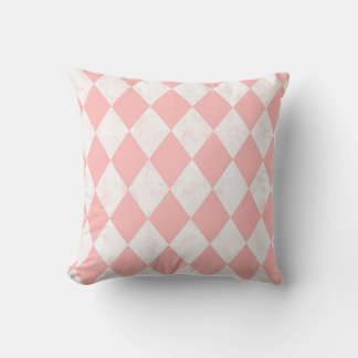 Almofada Arlequim Diamante Pastel Rosa Padrão Sem Costura T