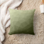 Almofada Army light green gradient geometric mesh pattern<br><div class="desc">Army green gradient geometric mesh pattern triangles ombre. 
Triangle geometric mesh with light dark gray green ombre gradient. 
military,  army,  pattern,  ombre,  mesh,  triangles,  geometry,  geometric,  gradient,  cool,  triangle,  green</div>