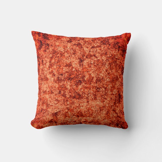 Almofada Arranhões em arranhões num coral ligeiramente vist (Frente)