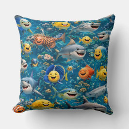 Almofada Arrumação de criaturas marinhas decorativas