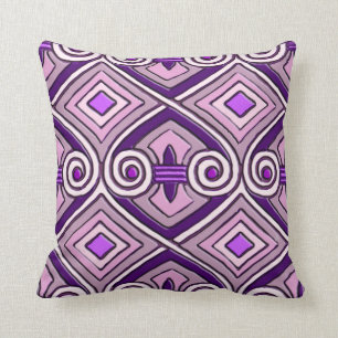 Almofada Art Deco Does Persia (Bright Purples)