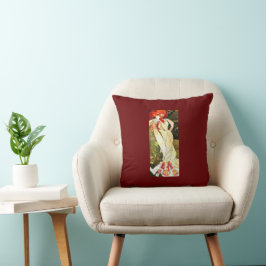 Almofada Art Deco Elegante Lady Travesseiro decorativo
