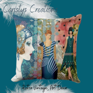 Almofada Art Deco Flappers