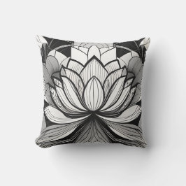 Almofada Art Deco Lotus Travesseiro decorativo
