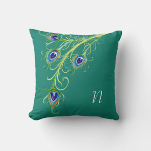Almofada Art Deco Nouveau Style Pancas Pancas Pavão