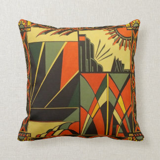 Almofada Art Deco Orange Cushion