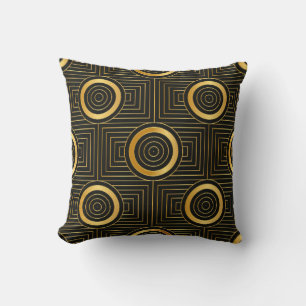 Almofada Art Deco - padrão de wallpaper de vintage sem des