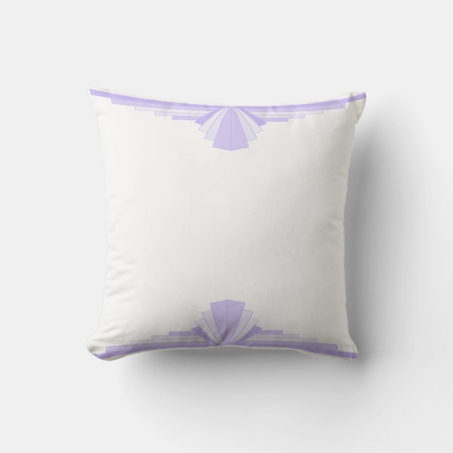 Almofada Art Deco Pattern in Lilac (Frente)