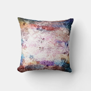 Almofada Art grunge vintage padrão floral 2