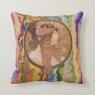 Almofada Art Nouveau - Alphonse Mucha Byzantine