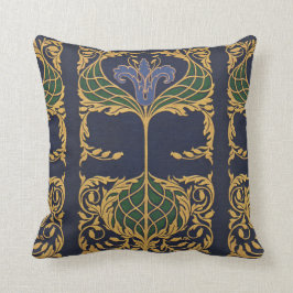 Almofada Art Nouveau Blue Lily