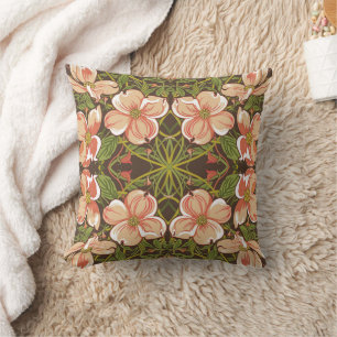 Almofada Art Nouveau Dogwood Blush Impressão