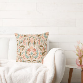 Almofada Art Nouveau Espírito, Aqua, Taupe