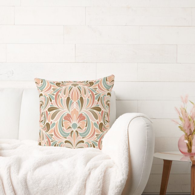 Almofada Art Nouveau Espírito, Aqua, Taupe (Sofá)