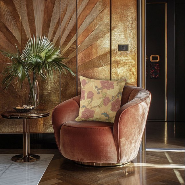 Almofada Art Nouveau Garden Muse Design (Criador carregado)