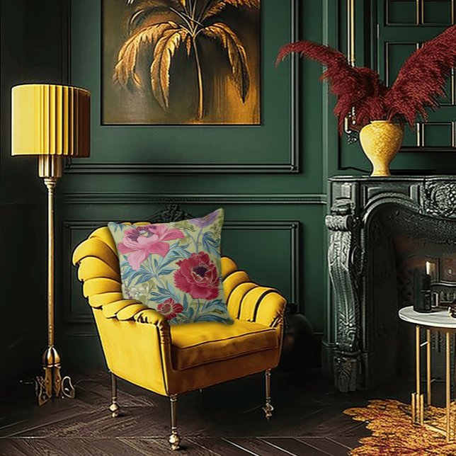 Almofada Art Nouveau Garden Muse Design (Criador carregado)