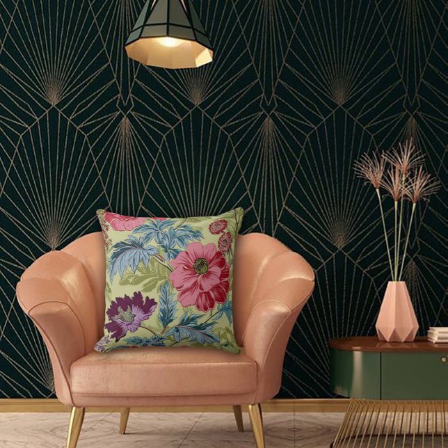 Almofada Art Nouveau Garden Muse Design (Criador carregado)