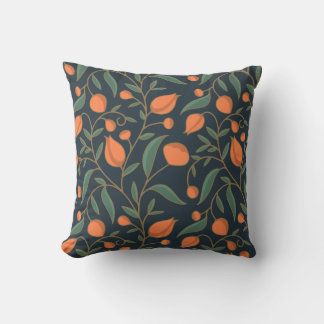 Almofada Art Nouveau inspirou o Elegante Orange Vining Flor
