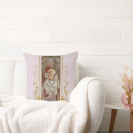 Almofada Art Noveau Alphonse Mucha Night Rest