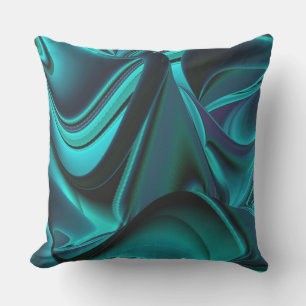 Almofada Arte 3D Metálica Futurística Abstrato