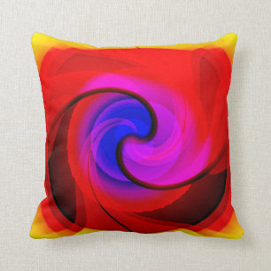 Almofada Arte abstracta colorida do Vortex