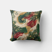 Arte Abstrata de Ornamento de Natal de Folhas Pers
