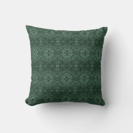 Almofada Arte Abstrata de Tinta Alcoólica Maze Green