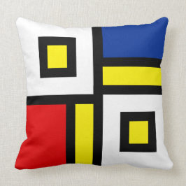 Almofada Arte abstrata inspirada em Mondrian