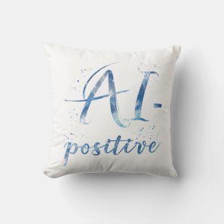 Almofada Arte AI-Positive Text