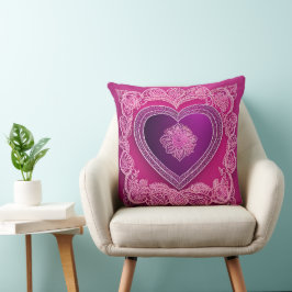 Almofada Arte AI Purple Gummy Heart