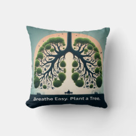 Almofada Arte Ambiental dos Pulmões Verdes Simbólicos