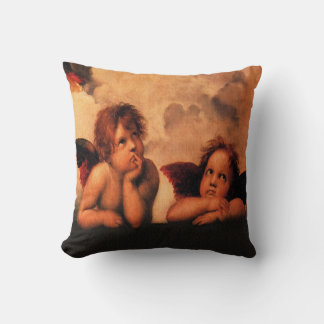 Almofada Arte angélico do querubim de Raphael