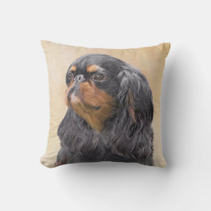 Almofada Arte Animal Original Pintura Inglesa Toy Spaniel