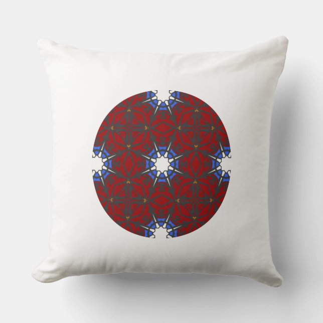 Almofada Arte caleidoscópica do quarto volume treze (Frente)