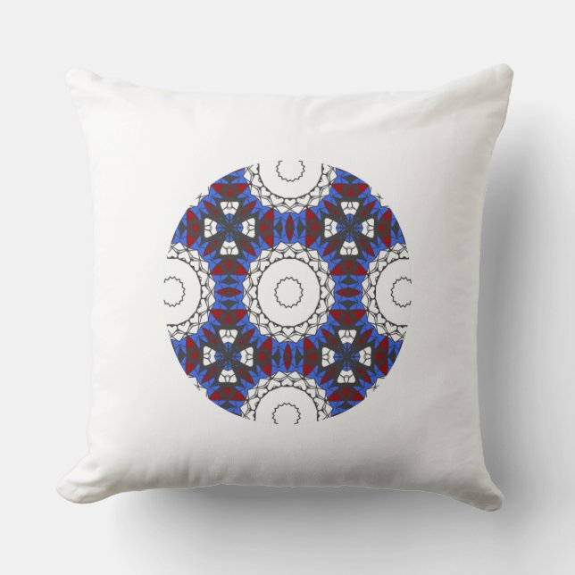 Almofada Arte caleidoscópica do volume quatro (Frente)