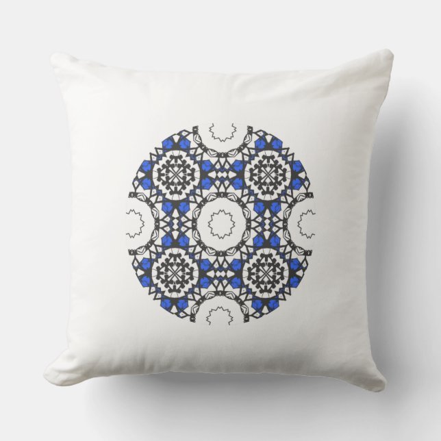 Almofada Arte caleidoscópica do volume quatro (Frente)